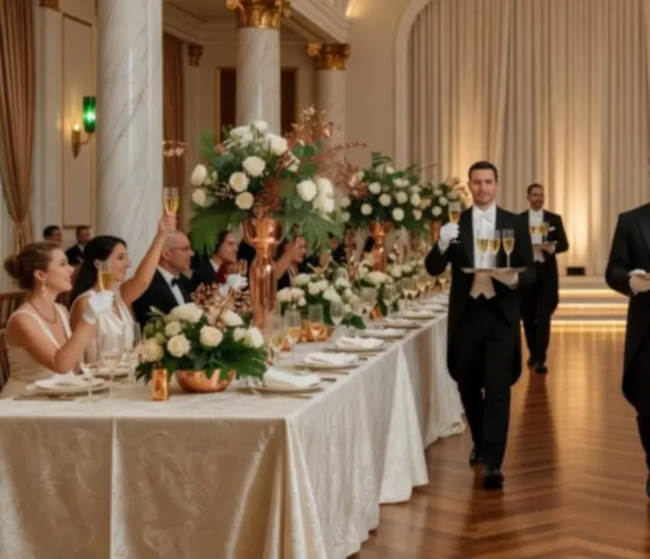 Elegancko zaaranżowana sala na jubileusz z dekoracjami premium i strefą gier towarzyskich